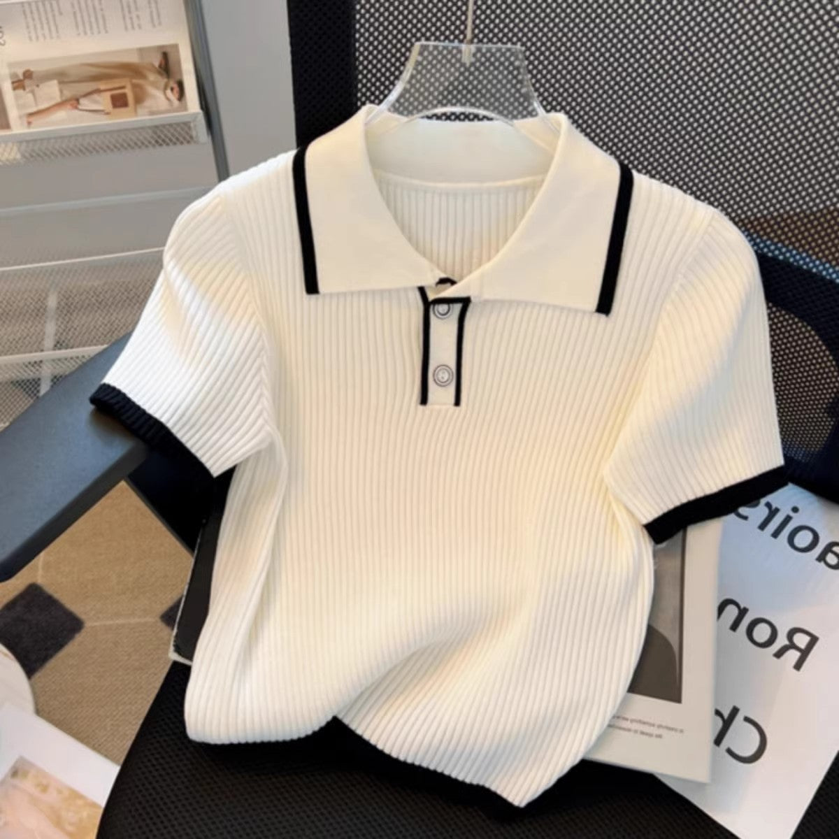 Versaille Örme Detaylı Polo T-Shirt