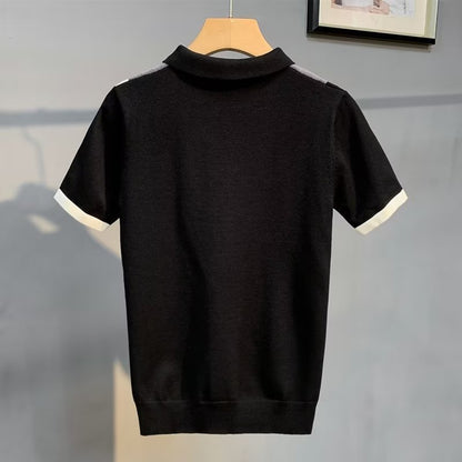 Çizgili Polo Yaka T-Shirt